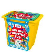 Big Tub Of Painting Fun Acrylic Paint Brush Sticker Activity Set