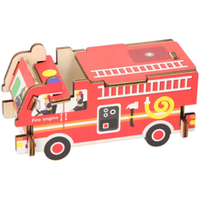 Lade das Bild in den Galerie-Viewer, CHILDREN MINI LEARNING WOODEN PUZZLES JIGSAW EDUCATIONAL TOY VEHICLES
