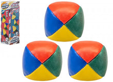 Carica l'immagine nel visualizzatore di Gallery, Juggling Balls 3 Classic Circus Clown Coloured Learn to Juggle Set Toy Game Gift
