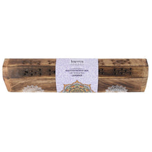 Load image into Gallery viewer, Wooden Incense Stick Holder Burner Joss Incense Box Ash Catcher 10 FREE STICKS!
