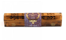 Load image into Gallery viewer, Wooden Incense Stick Holder Burner Joss Incense Box Ash Catcher 10 FREE STICKS!
