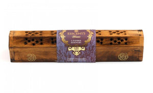 Wooden Incense Stick Holder Burner Joss Incense Box Ash Catcher 10 FREE STICKS!