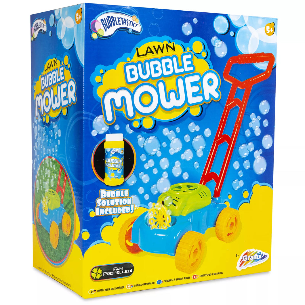 Bubble Lawn Mower Kids Bubble Machine Garden Party Summer Toy