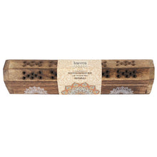 Load image into Gallery viewer, Wooden Incense Stick Holder Burner Joss Incense Box Ash Catcher 10 FREE STICKS!
