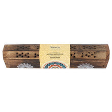 Load image into Gallery viewer, Wooden Incense Stick Holder Burner Joss Incense Box Ash Catcher 10 FREE STICKS!
