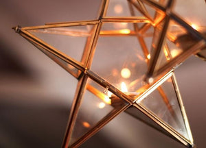 Star Tealight Candle Holder Handmade Ornament Gift Namaste Recycled