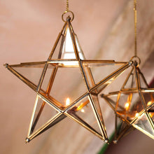 Charger l&#39;image dans la galerie, Star Tealight Candle Holder Handmade Ornament Gift Namaste Recycled
