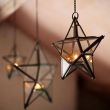 Charger l&#39;image dans la galerie, Star Tealight Candle Holder Handmade Ornament Gift Namaste Recycled
