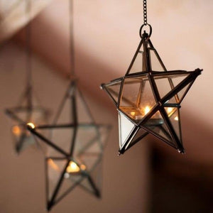 Star Tealight Candle Holder Handmade Ornament Gift Namaste Recycled