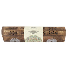 Load image into Gallery viewer, Wooden Incense Stick Holder Burner Joss Incense Box Ash Catcher 10 FREE STICKS!
